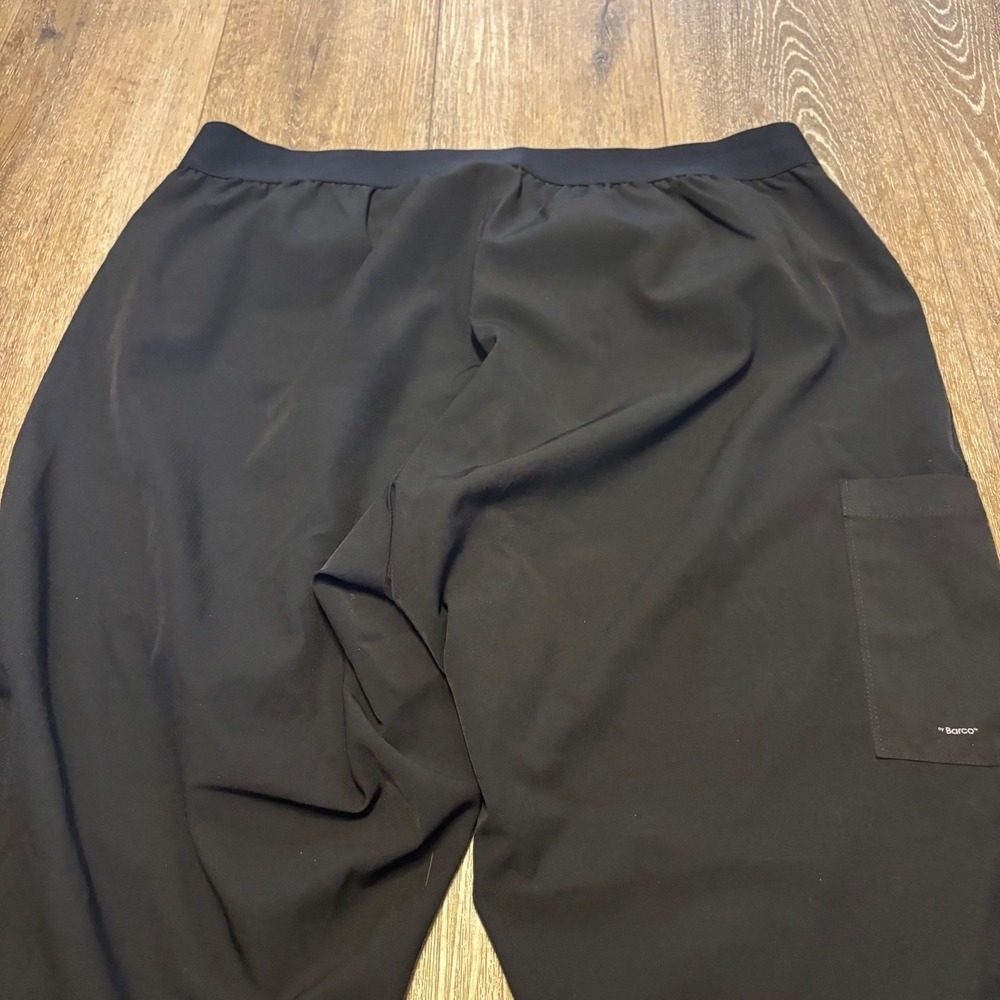 Skechers Womens Scrub Pants Black Wide Leg Cargo Pocket 2XL Nurse Barco - Picture 7 of 8